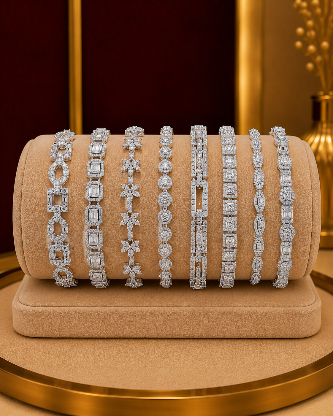 Diamond tennis bracelets
