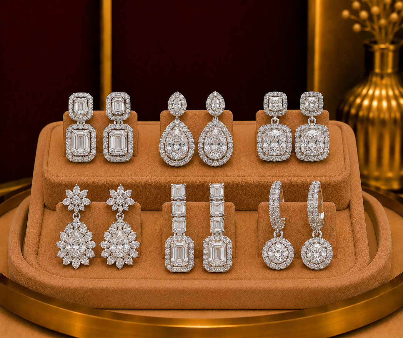 Diamond earrings