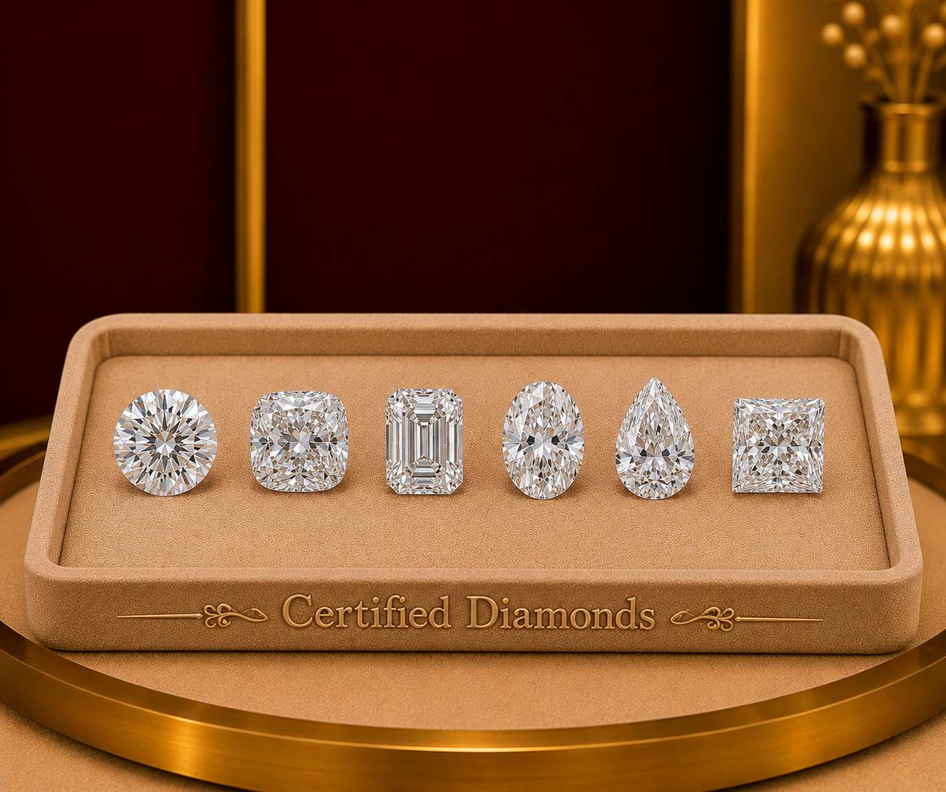 Certified loose diamonds